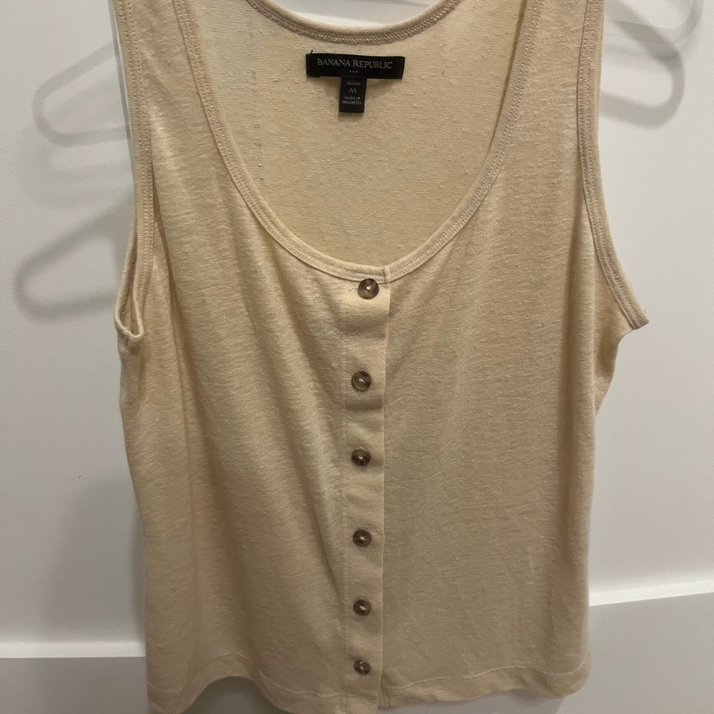 Banana Republic Beige Knit Top